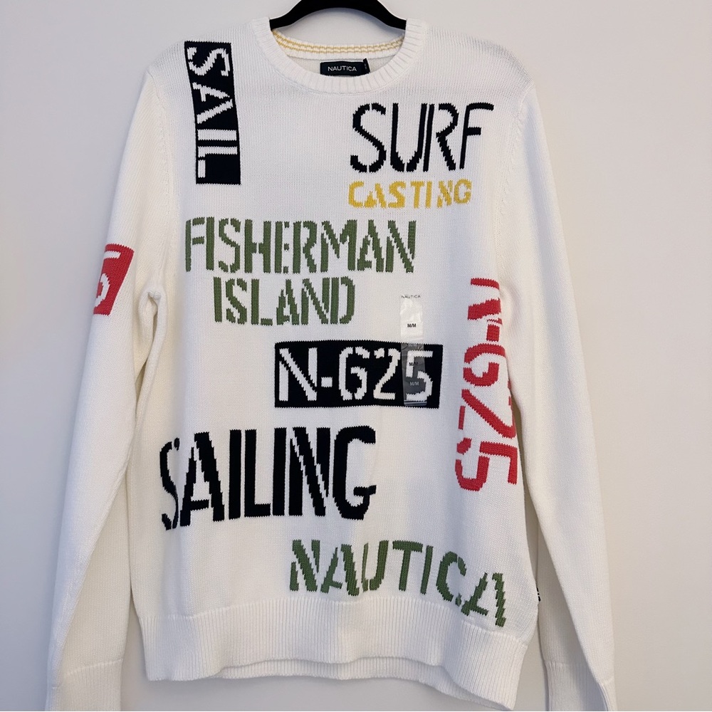 Nautica Sailing Graphic Crewneck Sweater